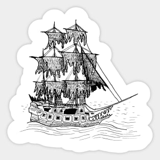 Ghost ship Sticker